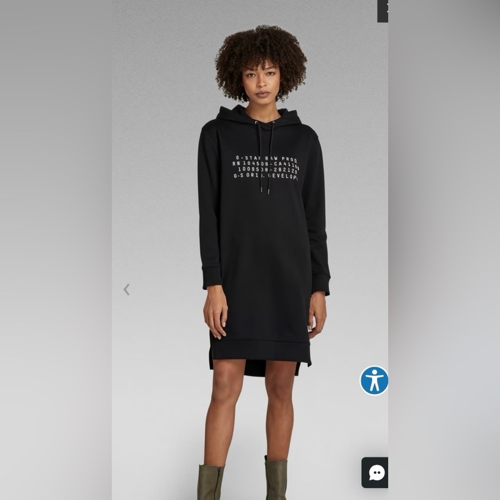 G-Star Raw Black Women  Hoodie  Dress Size S NWT